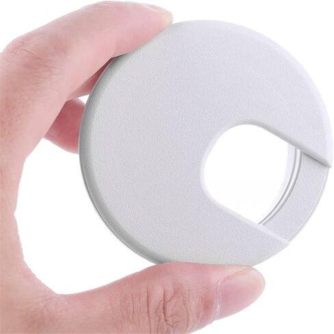 Desk Hole Cover Table Cable Grommet, 2pcs 35/50mm Wire Hole Cover Computer Grommet Desk Table Cable Fastener Line Box Cable Clamp Buckle Line Tidy Storage Holder Hardware(White-35mm)(White-35mm) in Saudi Arabia