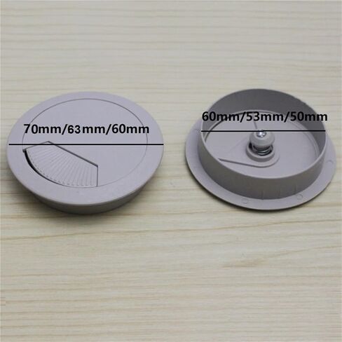 كبل غطاء ثقب المكتب Grommet ، 10pcs/Lot 60mm 53mm 50mm Computer Desk Table Table Grommet Cable Cable Cover (Gray ، 50mm) (Black ، 53mm) in Saudi Arabia