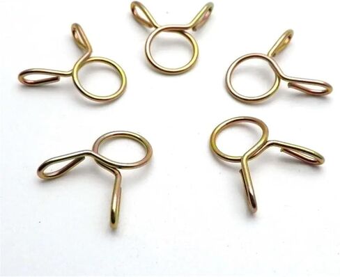10Pcs 5-31MM Plated Air Tubing Hose Clamps Adjustable Tube Water Pipe Fixed Clip Spring Clamps Assortment Kit Hardware(M7) in Saudi Arabia
