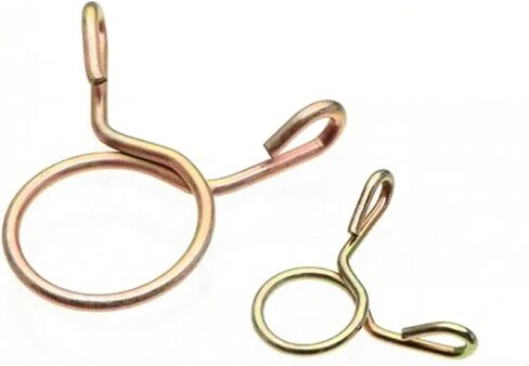 10Pcs 5-31MM Plated Air Tubing Hose Clamps Adjustable Tube Water Pipe Fixed Clip Spring Clamps Assortment Kit Hardware(M7) in Saudi Arabia