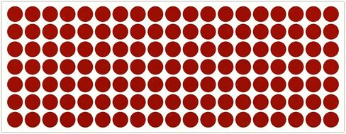 LiteMark Reflective Red 0.5 Inch Dot Sticker Decals for Helmets, Bicycles, Bike - Pack of 133 Pcs in Saudi Arabia