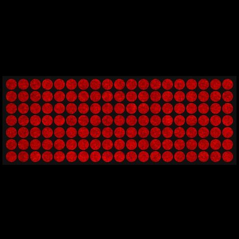 LiteMark Reflective Red 0.5 Inch Dot Sticker Decals for Helmets, Bicycles, Bike - Pack of 133 Pcs in Saudi Arabia