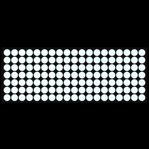 LiteMark Reflective Red 0.5 Inch Dot Sticker Decals for Helmets, Bicycles, Bike - Pack of 133 Pcs in Saudi Arabia