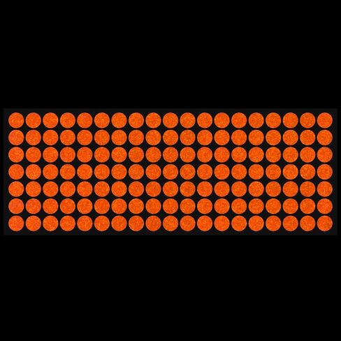 LiteMark Reflective Red 0.5 Inch Dot Sticker Decals for Helmets, Bicycles, Bike - Pack of 133 Pcs in Saudi Arabia