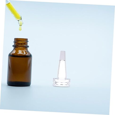 Gatuida 20pcs Shunt Bottle Caps Dispenser Vial Bottle Sealing Cap Ampoule Soft Tube Dropper Eyedropper Caps Clear Ampoule Splitter Cap Ampoule Dropper Cap Cosmetic Vial Lid PVC Transparent in Saudi Arabia