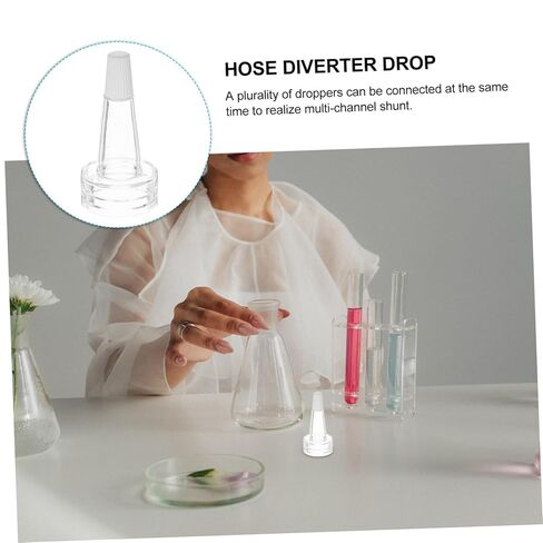 Gatuida 20pcs Shunt Bottle Caps Dispenser Vial Bottle Sealing Cap Ampoule Soft Tube Dropper Eyedropper Caps Clear Ampoule Splitter Cap Ampoule Dropper Cap Cosmetic Vial Lid PVC Transparent in Saudi Arabia