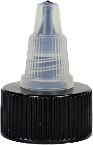 Black & Natural Plastic Twist Top Caps (20/410) With Press And Seal Liners For Squeeze Bottles Replacement Caps Cosmetic Bottles Arts And Crafts (12 pack) in Saudi Arabia