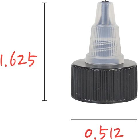 Black & Natural Plastic Twist Top Caps (20/410) With Press And Seal Liners For Squeeze Bottles Replacement Caps Cosmetic Bottles Arts And Crafts (12 pack) in Saudi Arabia