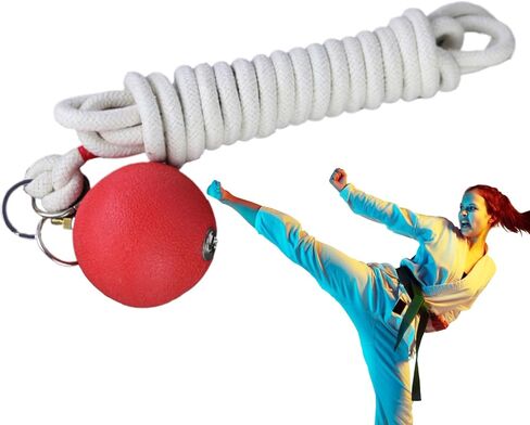 Hammer Throw Practice Ball - Rope Dart Rubber Weight ، معدات اللياقة البدنية للفنون القتالية ، أداة تدريب سهلة الاستخدام in Saudi Arabia