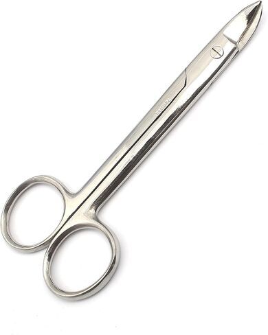 OdontoMed2011 Dental Crown Scissors 4.25" Curved Scissors for Thin Metal, Plastic, Rubber Sheets - Stainless Steel Handle for Dental, Craft in Saudi Arabia