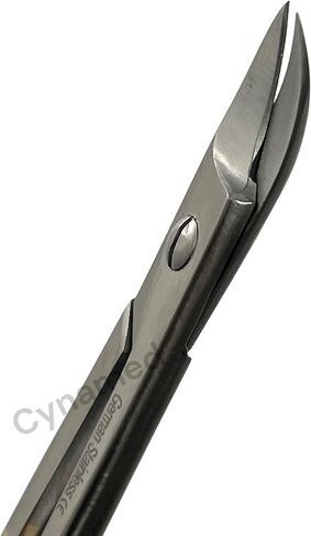 مجموعة من مقصين من سلك الأسنان مقص 4.25 بوصة التاج والطوق ، شفرات ناعمة منحنية ، حلقات ذهبية in Kuwait