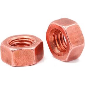 2/10PCS Red Copper Nut Conductive Nut Washer Locking Screw Cap Pure Copper Conduction M3-M20(M8 5pcs) in Saudi Arabia