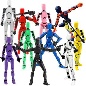 T13 Action Figure Set, 10PCS Robot Action Figure 3D Printed Toys Lucky Titan 13 Action Figure with Multiple Accessories, Dummy 13 Multi-Jointed Movable, Gifts for boys and girls (Requires Assembly) in Saudi Arabia