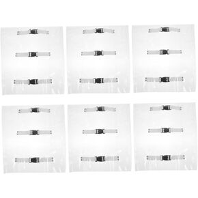 Pretyzoom 6pcs يرتدي ملابس كرسي شفافة مقاومة يغطي حامي وسادة المقعد لعيادات المستشفيات عن طريق الفم واستخدام المنزل تعزيز الراحة والوظائف in Kuwait