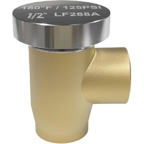 LF288A 1/2 "مكسور الفراغ الخالية من النحاس النحاس المضاد للحيوانات الخلفية ، مدخل NPT ومخرج سيليكون ، غطاء محرك السيارة ، تطبيقات منخفضة التدفق in Kuwait