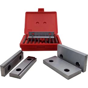 Two Type Milling Vise Jaws for 6" Kurt/GMT & One set 1/8"x6" Alloy Steel Precision Parallel (10 Pair). in Saudi Arabia
