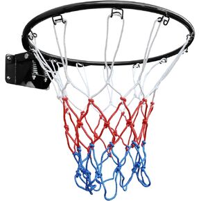 MIUDGIG 18" Basketball Rim Replacement, Universal 18" Professional Double Spring Solid Steel Basketball Hoop Rim with Net Fits In-Ground & Wall-Mounted Basketball Hoops, Indoor/Outdoor in Kuwait