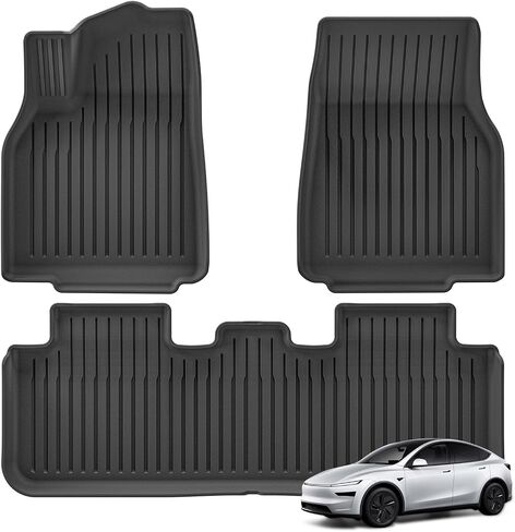 بطانة البضائع الخلفية Smabee لعام 2025 Tesla Model Y Juniper 5 مقاعد جميعها الطقس TPE Trunk Mat Mat Accessories Interior Black in Kuwait