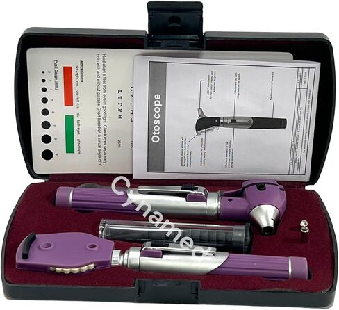 Premium Double Handled Otoscope Set -otoscope/Great for School -Cynamed (Purple) in Saudi Arabia