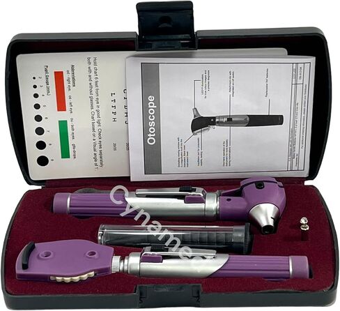 Premium Double Handled Otoscope Set -otoscope/Great for School -Cynamed (Purple) in Saudi Arabia