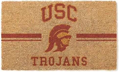 KH Sports Fan Logo Coir ، 18 × 30 بوصة ، سجادة في الهواء الطلق ، عرض روح فريقك مع ممسحة أحصنة طروادة في جنوب كاليفورنيا الفريدة ، مقاس واحد ، متعددة in Saudi Arabia