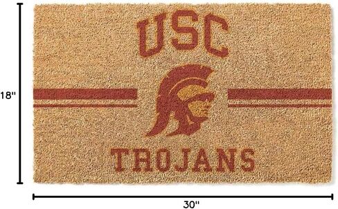 KH Sports Fan Logo Coir ، 18 × 30 بوصة ، سجادة في الهواء الطلق ، عرض روح فريقك مع ممسحة أحصنة طروادة في جنوب كاليفورنيا الفريدة ، مقاس واحد ، متعددة in Saudi Arabia