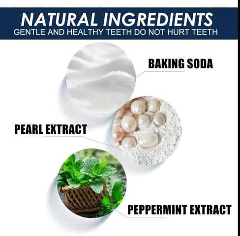 Teeth Whitening Powder, Professional Deep Cleaning Formula, Mint Flavor (Dark) in Saudi Arabia