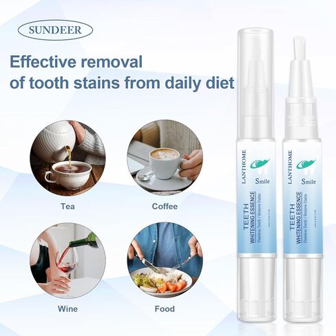 قلم جوهر تبييض الأسنان - 3pcs ، يقلل من الاصفرار وتنظف بقع الأسنان للسفر الأسري in Kuwait