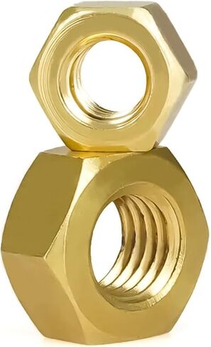 1/50PCS Brass Hex Nut Metric Threaded Hexagonal Nuts M2-M20(M14 (2Pcs)) in Saudi Arabia
