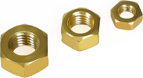 1/50PCS Brass Hex Nut Metric Threaded Hexagonal Nuts M2-M20(M14 (2Pcs)) in Saudi Arabia