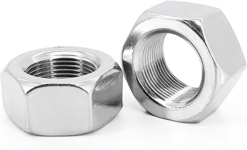2/10PCS Fine Thread Hex Nut M4-M24 Fine Pitch Flat Hexagon Lock Nut 304 Stainless Steel Nut(M6x0.5mm 10pcs) in Saudi Arabia