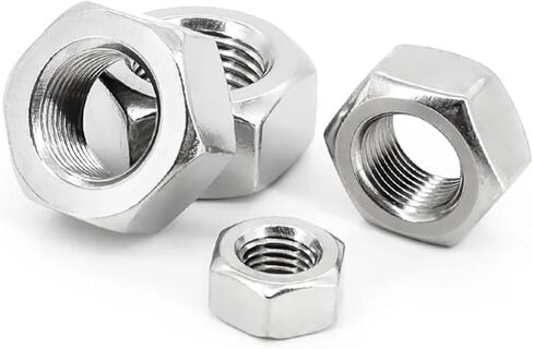 2/10PCS Fine Thread Hex Nut M4-M24 Fine Pitch Flat Hexagon Lock Nut 304 Stainless Steel Nut(M6x0.5mm 10pcs) in Saudi Arabia