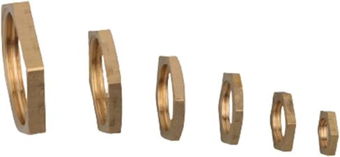 5PCS Brass Hex Nuts 1/8 1/4 3/8 1/2 3/4 1 Inch Thread Hexagon Nuts Metal Sealing Fittings Plumbing Accessories(3l8 inch) in Saudi Arabia