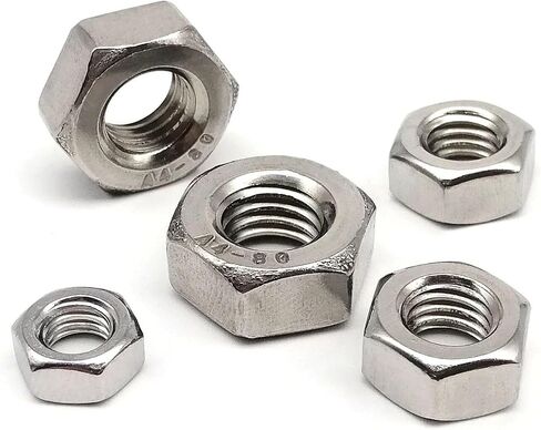 2/50PCS Hex Hexagon Nut M2-M24 304 Stainless Steel(2pcs M22) in Saudi Arabia
