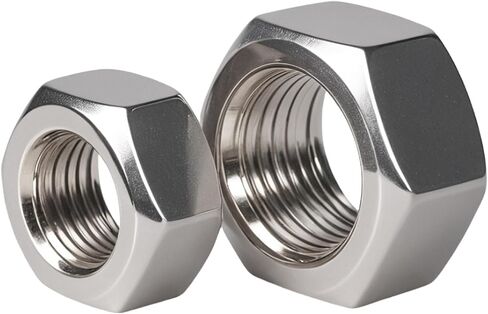 2/50PCS 304 Stainless Steel Hex Nut Metric Threaded Metalworking Hexagonal Nuts M1-M24(M10 (5Pcs)) in Saudi Arabia