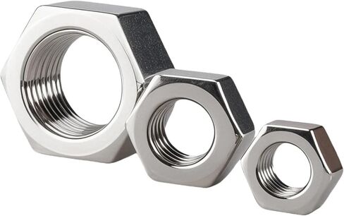 2/50PCS 304 Stainless Steel Hex Nut Metric Threaded Metalworking Hexagonal Nuts M1-M24(M10 (5Pcs)) in Saudi Arabia
