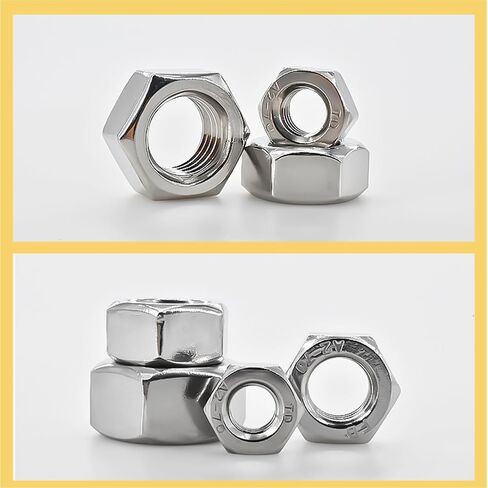 1/100pcs M1-M48 Nuts hex Stex Stefles 304 المقياس السداسي السداسي السداسي المكسرات (M14 (10pcs)) in Saudi Arabia