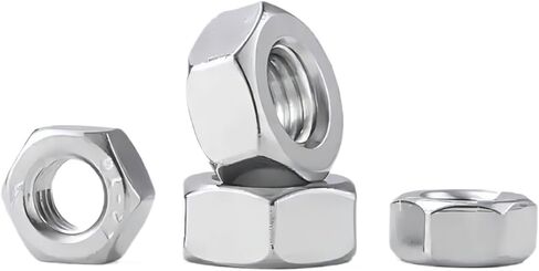 5/10pcs M2-M12 304 Stainless Steel Hexagon Nut (M3 (50pcs)) in Saudi Arabia