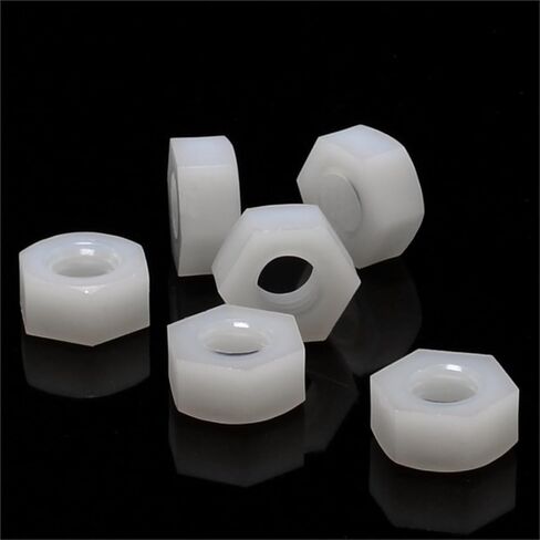 5-20PCS M2-M20 White Nylon Hex Nuts Hex Plastic Insulating Nuts(10pcs,M18) in Saudi Arabia