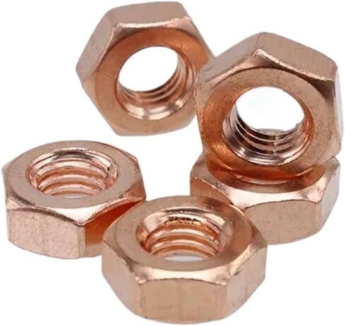 2/10pcs مسدس الجوز Red M3-M20 صمامات بوابة المياه الصمامات المفتاح الكهربائي التوصيل الموصل Nut Nut (10pcs M4) in Saudi Arabia