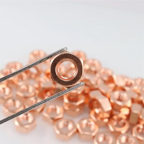 2/10pcs مسدس الجوز Red M3-M20 صمامات بوابة المياه الصمامات المفتاح الكهربائي التوصيل الموصل Nut Nut (10pcs M4) in Saudi Arabia
