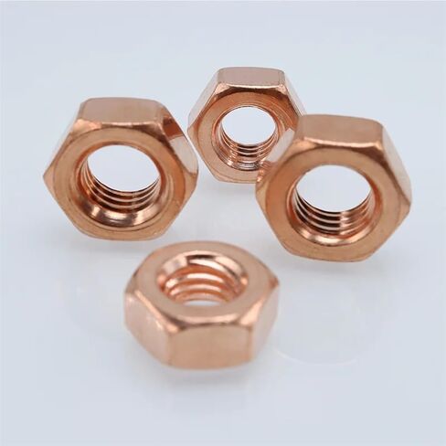 2/10pcs مسدس الجوز Red M3-M20 صمامات بوابة المياه الصمامات المفتاح الكهربائي التوصيل الموصل Nut Nut (10pcs M4) in Saudi Arabia