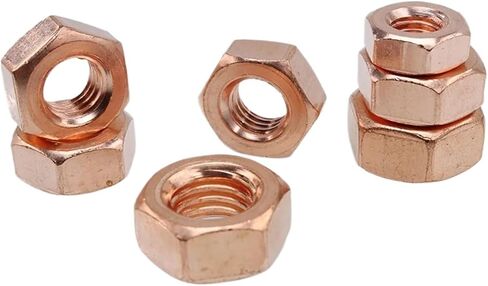 2/10pcs نقي النحاس مسدس غسالة القفل غطاء المسمار الترباس M3-M20 ارتفاع درجة الحرارة التوصيل السداسي السداسي (5pcs m3) in Saudi Arabia