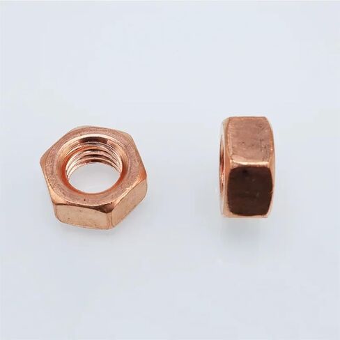 2/10pcs نقي النحاس مسدس غسالة القفل غطاء المسمار الترباس M3-M20 ارتفاع درجة الحرارة التوصيل السداسي السداسي (5pcs m3) in Saudi Arabia