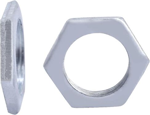 M6-M18 Galvanized Iron Hexagon Thin Nut Small Hexagonal Flat Nut(M10x0.75x3(20pcs)) in Saudi Arabia