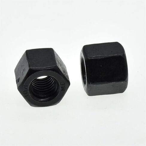 10PCS M6-M27 Black Carbon Steel Hexagon Thick Nuts(M20-2.5(10PCS)) in Saudi Arabia