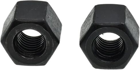 10PCS M6-M27 Black Carbon Steel Hexagon Thick Nuts(M20-2.5(10PCS)) in Saudi Arabia