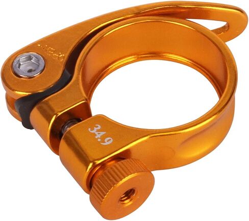 Bike Bicycle Quick Release SeatPost Clamp 34.9mm 31.8mm MTB Bike Road Bike Casual Bike Seatpost Clamp (Blue, 34.9mm) in Saudi Arabia