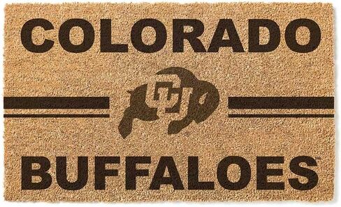 شعار KH Sports Fan Coir ، 18 × 30 بوصة ، سجادة في الهواء الطلق عرض روح فريقك مع هذا الفريد من نوعه في كولورادو (بولدر) بوفالو ، مقاس واحد ، متعدد in Kuwait