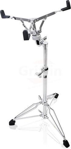 Griffin 2 Pack Tall Snare Drum Stands (Extended XHeight Edition) – Chrome Adjustable Concert Mounts with Basket Clamp – For Practice Pads & Standing Drummers in Saudi Arabia